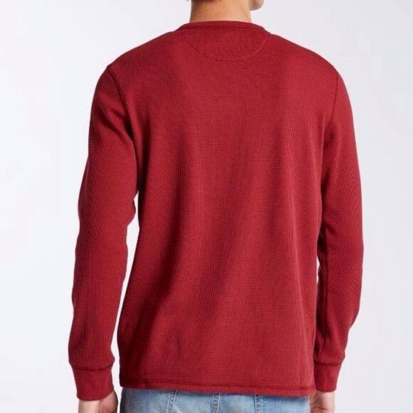 Timberland Waffle Knit Brick Red Pullover Long Sleeve Pullover Size XXL - Picture 2 of 10